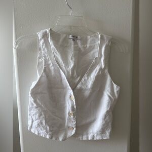 Madewell 100% Linen Vest